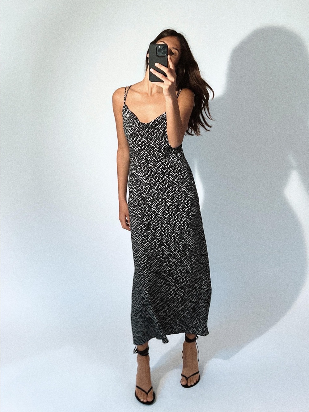 Zara Polka Dot Slip Dress